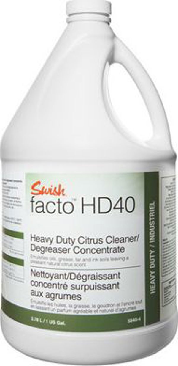 Swish Facto HD 40 Βιομηχανικό Απολιπαντικό Υγρό για Δάπεδα, 5lt