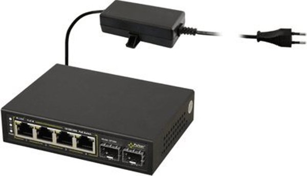 Pulsar SFG64 PoE Switch 4 Θυρών + 2 SFP, Μη Διαχειριζόμενο 10/100Mbps