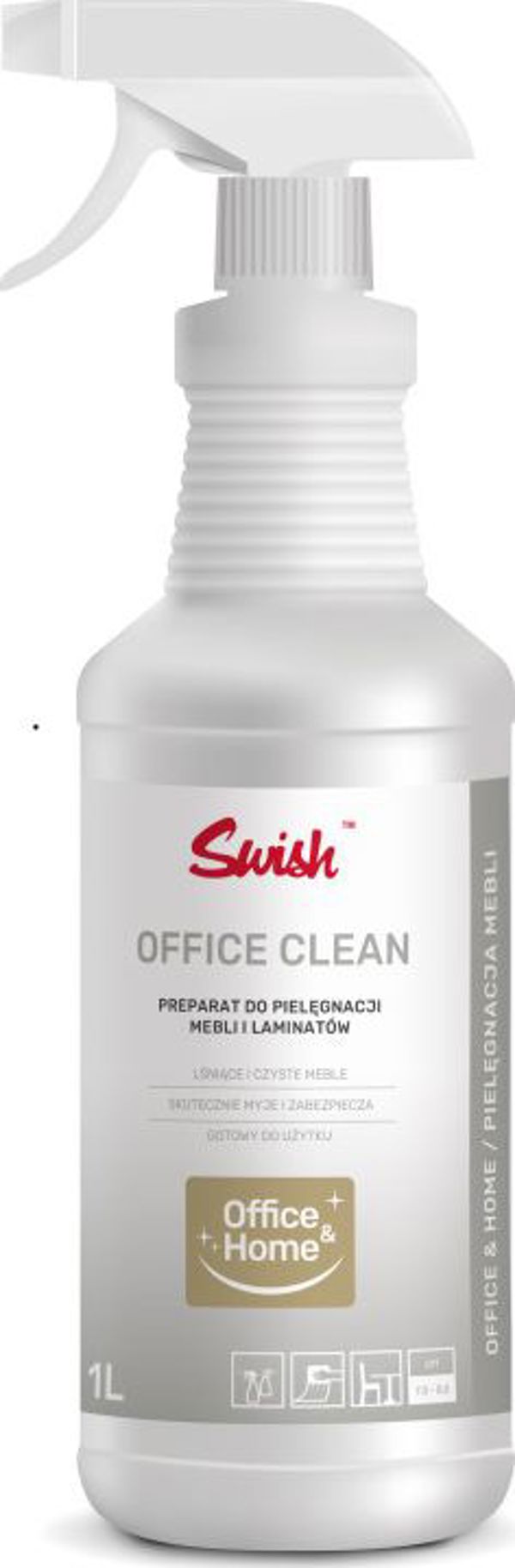 Swish Office Clean Καθαριστικό Επίπλων - Καθημερινή Φροντίδα Ξύλινων & Πλαστικών Επιφανειών - 1lt
