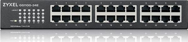 ZyXEL GS1100-24E Gigabit Switch 24 Port Unmanaged - Αθόρυβο Desktop Ethernet Switch