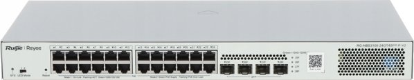 Διαχειρίσιμο Switch Reyee | L2 | 24 θύρες 1Gbit + 4 θύρες Uplink SFP 1Gbit | 24 θύρες PoE/PoE+ (μέγιστο 370W) | Rack