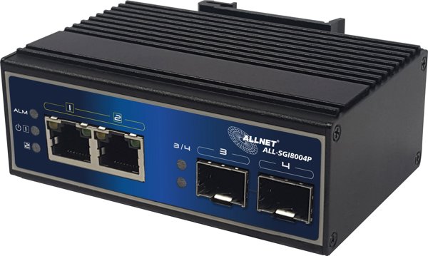 Διακόπτης Allnet 4+2P ALLNET ALL-SGI8004P POE βιομηχανικός