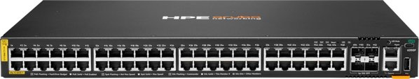 Διακόπτης HP HPE Aruba Networking CX 6200F 48G Class-4 PoE 4SFP+ 370W Διακόπτης