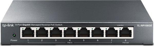TP-LINK 8-Port Gigabit Managed Reverse PoE Switch (RP108GE) (TPRP108GE)