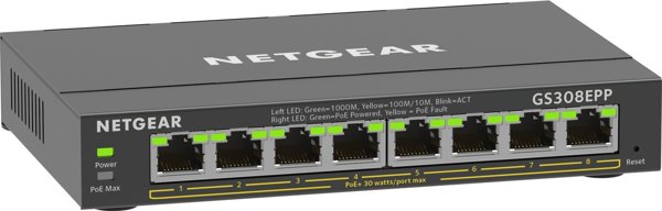 Διακόπτης NETGEAR GS308EPP-100PES