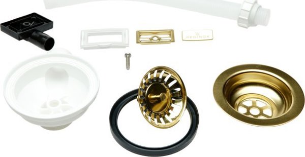 Σιφόνι Reginox Reginox νεροχύτη, χρυσό χρώμα R34903