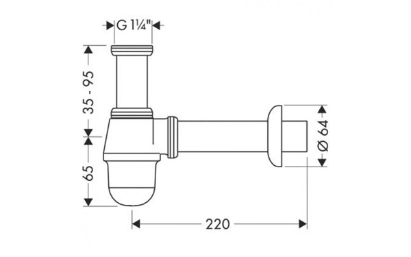 Σιφόν Hansgrohe (55213000)
