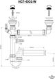 Διπλό σωληνωτό σιφόνι McAlpine 1,5" (HC7+DO2-W)