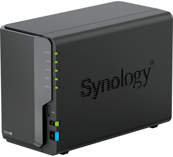 Synology DiskStation DS224+ NAS Διακομιστής Δεδομένων LAN Μαύρος J4125