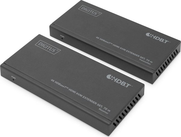 Digitus HDBaseT HDMI KVM Extender, 4K/30Hz, Μετάδοση Σήματος AV έως 70m, Υποστήριξη PoC