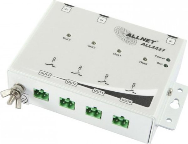 Σύστημα μετάδοσης σήματος AV Allnet ALLNET MSR IO ALL4427 / 4 Port 250V/10A Ρελέ σε περίβλημα ΕΞΟΔΟΣ