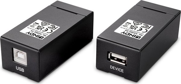 Σύστημα μετάδοσης σήματος AV Lindy LINDY 150m USB 2.0 Cat.6 Extender