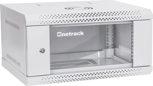 Ντουλάπα ράφι RACK 19" 4U 400mm Netrack ECO-Line γκρι