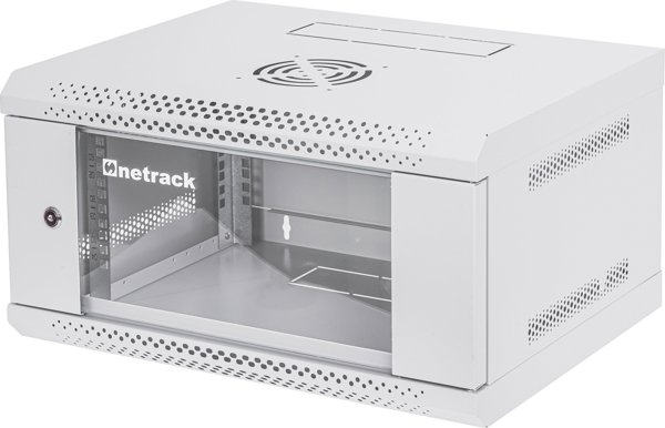 Ντουλάπα ράφι RACK 19" 4U 400mm Netrack ECO-Line γκρι