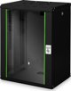 Digitus Unique Επιτοίχια Ντουλάπα IT 16U 600x450mm, Μαύρο Χρώμα, με Πόρτα Ασφαλείας και Κλειδαριά