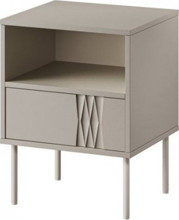 Κομοδίνο 2τμχ TRESSE 44x40x53 κασμίρ ματ