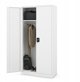 Κλειδωμένη Ντουλάπα Αποθήκευσης DAWID 900 x 1850 x 450 mm, Λευκή