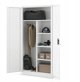 Κλειδωμένη Ντουλάπα Αποθήκευσης DAWID 900 x 1850 x 450 mm, Λευκή