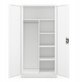 Κλειδωμένη Ντουλάπα Αποθήκευσης DAWID 900 x 1850 x 450 mm, Λευκή