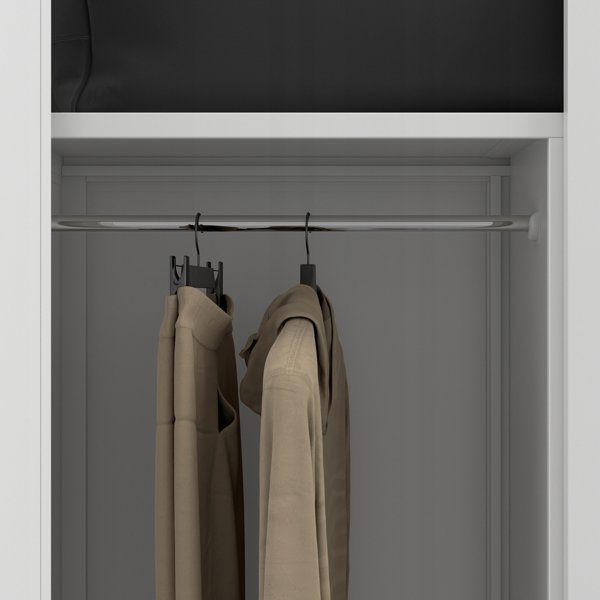 Κλειδωμένη Ντουλάπα Αποθήκευσης DAWID 900 x 1850 x 450 mm, Λευκή