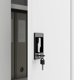 Κλειδωμένη Ντουλάπα Αποθήκευσης DAWID 900 x 1850 x 450 mm, Λευκή