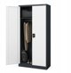 Ντουλάπα αποθηκευτική με κλείδωμα DAWID 900 x 1850 x 450 mm, ανθρακί-λευκό