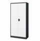 Ντουλάπα αποθηκευτική με κλείδωμα DAWID 900 x 1850 x 450 mm, ανθρακί-λευκό