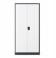 Ντουλάπα αποθηκευτική με κλείδωμα DAWID 900 x 1850 x 450 mm, ανθρακί-λευκό