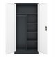 Ντουλάπα αποθηκευτική με κλείδωμα DAWID 900 x 1850 x 450 mm, ανθρακί-λευκό