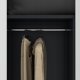 Ντουλάπα αποθηκευτική με κλείδωμα DAWID 900 x 1850 x 450 mm, ανθρακί-λευκό