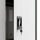 Ντουλάπα αποθηκευτική με κλείδωμα DAWID 900 x 1850 x 450 mm, ανθρακί-λευκό