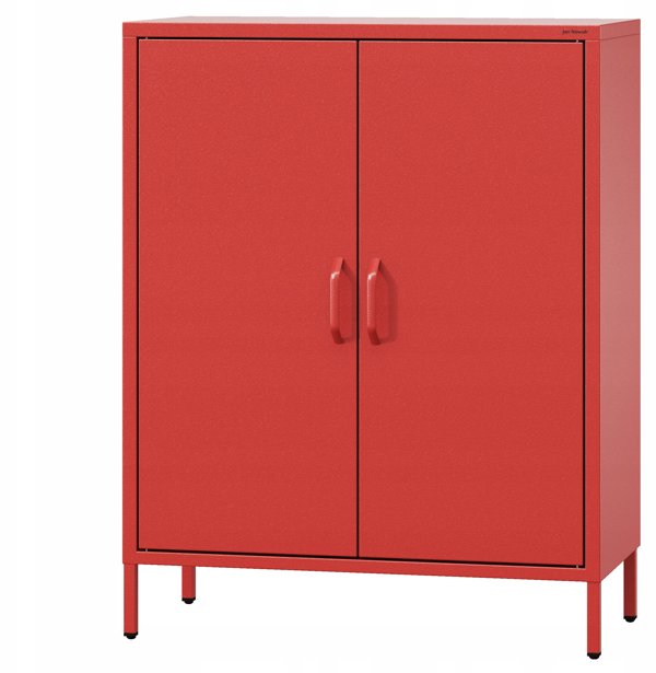 Ντουλάπι με ράφια VITO, 800 x 1015 x 400 mm, Σύγχρονο: κόκκινο