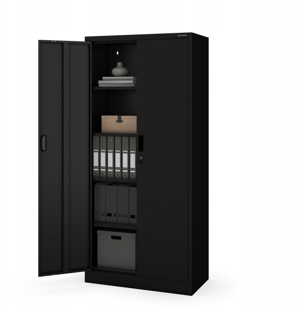 Szafa JAN Compact 1750 x 800 x 400 mm, czarna