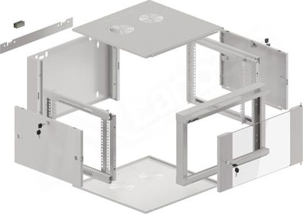 Κρεμαστό ντουλάπι Lanberg 19" 6U (WFFA-5606-10S) 6757950 5901969422061