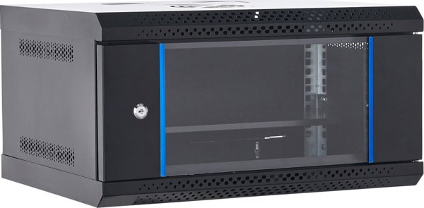 Επιτοίχια ντουλάπα διακομιστή RACK 19" 6U 400mm NetRack ECO-Line μαύρη