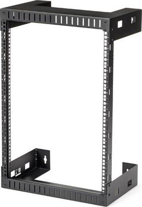 StarTech Επιτοίχια Ντουλάπα Server 19" 15U, Ανοιχτού Τύπου, 310mm, Μαύρη, 90kg