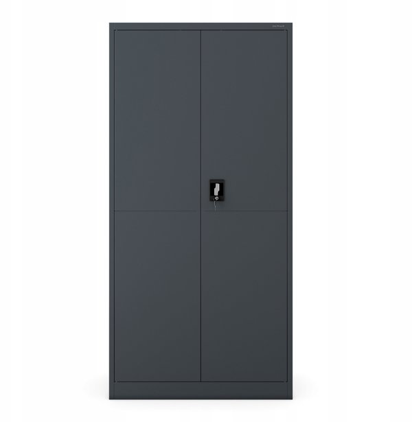 Szafa gospodarcza metalowa DAWID, 900 x 1850 x 400 mm, Smart: antracytowa