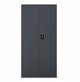 Szafa gospodarcza metalowa DAWID, 900 x 1850 x 400 mm, Smart: antracytowa