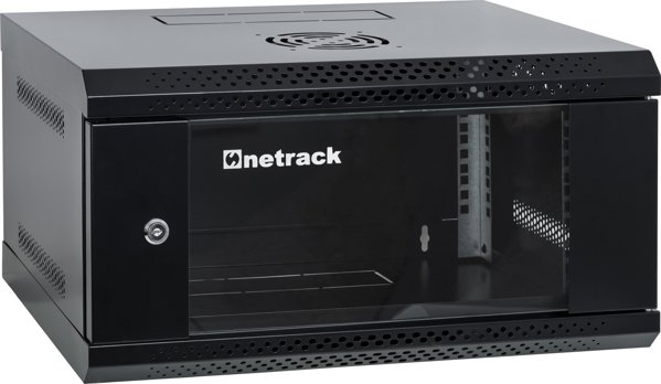 Επιτοίχια ντουλάπα διακομιστή RACK 19" 4U 400mm NetRack ECO-Line μαύρη