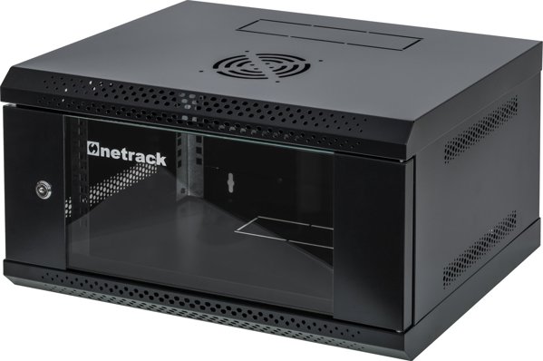 Επιτοίχια ντουλάπα διακομιστή RACK 19" 4U 400mm NetRack ECO-Line μαύρη
