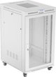 Lanberg Ερμάριο Rack 19" 27U 800x1000 Όρθιο, Διάτρητη Πόρτα, Γκρι, Flat Pack, LCD