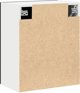Κρεμαστή Ντουλάπα Μαύρη Δρυς 50x31x60 cm από Υλικό Ξύλου