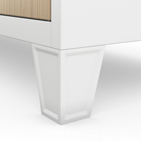 Ντουλάπα με Ντουλάπια ROBERT, 1360 x 1720 x 450 mm, Eco Design: λευκή/δρυς σονόμα