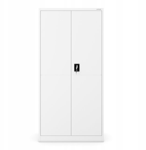 Μεταλλική αποθηκευτική ντουλάπα DAWID 900x1850x400 mm, Smart: λευκή