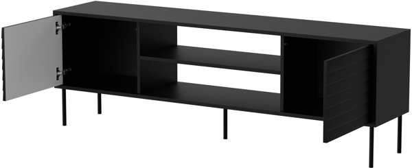 Szafka RTV EF CORTINA 180x40x60 czarny