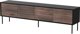 Szafka RTV 4D CORTINA 200x40x55 czarny/orzech