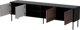 Szafka RTV 4D CORTINA 200x40x55 czarny/orzech