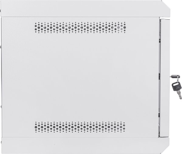 Επιτοίχια ντουλάπα RACK 19" 6U, 400mm, NetRack ECO-Line, γκρι, γυάλινη πόρτα