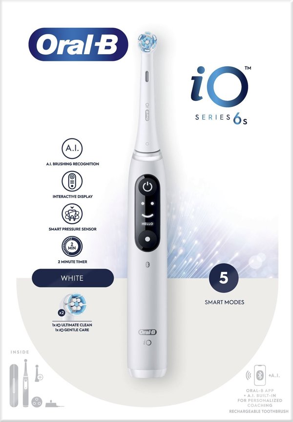 Οδοντόβουρτσα Oral-B iO Series 6 White Alabaster + επιπλέον κεφαλή