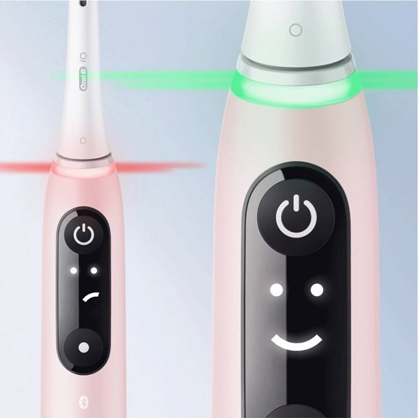 Ηλεκτρική οδοντόβουρτσα Oral-B Oral-B iO Series 6, διπλή συσκευασία, μαύρο / ροζ
